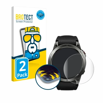Parte frontale di una confezione del prodotto con il logo del marchio BROTECT. Accanto è raffigurato il dispositivo Zeblaze St