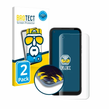 Parte frontale di una confezione del prodotto con il logo del marchio BROTECT. Accanto è raffigurato il dispositivo Gigaset GX