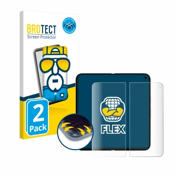 Parte frontale di una confezione del prodotto con il logo del marchio BROTECT. Accanto è raffigurato il dispositivo Google Pix