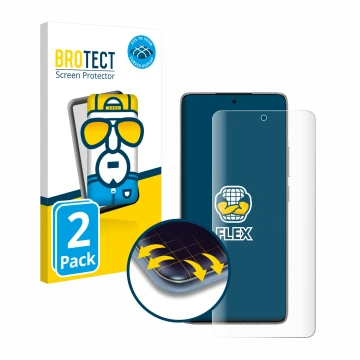 Parte frontale di una confezione del prodotto con il logo del marchio BROTECT. Accanto è raffigurato il dispositivo Xiaomi 14T