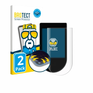 Parte frontale di una confezione del prodotto con il logo del marchio BROTECT. Accanto è raffigurato il dispositivo SoFlow SO1