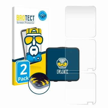 Parte frontale di una confezione del prodotto con il logo del marchio BROTECT. Accanto è raffigurato il dispositivo Rode Wirel