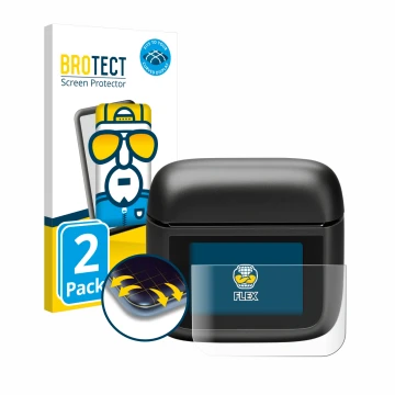 Parte frontale di una confezione del prodotto con il logo del marchio BROTECT. Accanto è raffigurato il dispositivo JBL Tour P