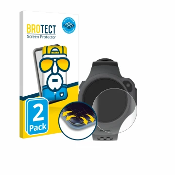 Parte frontale di una confezione del prodotto con il logo del marchio BROTECT. Accanto è raffigurato il dispositivo myFirst Fo