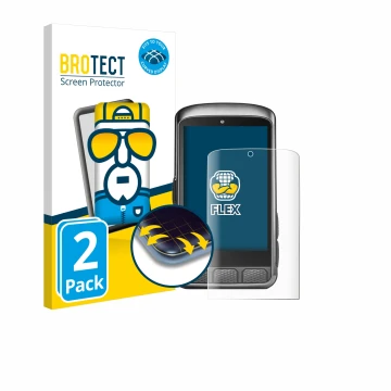 Parte frontale di una confezione del prodotto con il logo del marchio BROTECT. Accanto è raffigurato il dispositivo Wahoo Elem