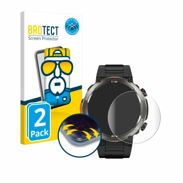 Parte frontale di una confezione del prodotto con il logo del marchio BROTECT. Accanto è raffigurato il dispositivo Blackview 