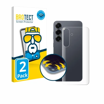 Parte frontale di una confezione del prodotto con il logo del marchio BROTECT. Accanto è raffigurato il dispositivo Samsung Ga