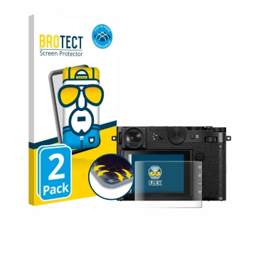 Parte frontale di una confezione del prodotto con il logo del marchio BROTECT. Accanto è raffigurato il dispositivo Fujifilm G