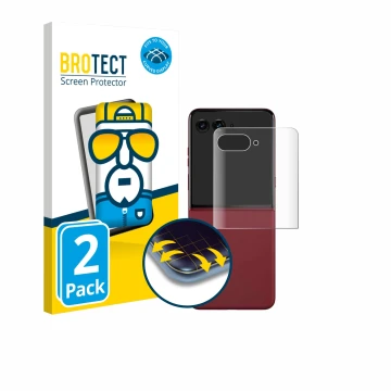 Parte frontale di una confezione del prodotto con il logo del marchio BROTECT. Accanto è raffigurato il dispositivo Motorola R