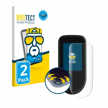 Parte frontale di una confezione del prodotto con il logo del marchio BROTECT. Accanto è raffigurato il dispositivo Segway Nin