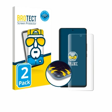 Parte frontale di una confezione del prodotto con il logo del marchio BROTECT. Accanto è raffigurato il dispositivo ASUS ROG P