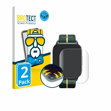 Parte frontale di una confezione del prodotto con il logo del marchio BROTECT. Accanto è raffigurato il dispositivo Motorola M