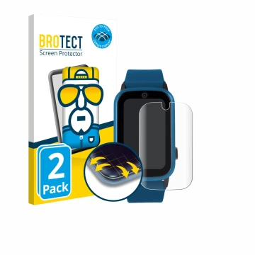 Parte frontale di una confezione del prodotto con il logo del marchio BROTECT. Accanto è raffigurato il dispositivo One2Track 