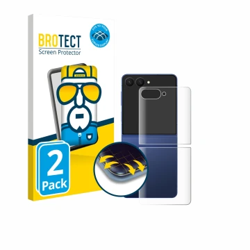 Parte frontale di una confezione del prodotto con il logo del marchio BROTECT. Accanto è raffigurato il dispositivo Samsung Ga