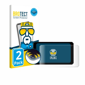 Parte frontale di una confezione del prodotto con il logo del marchio BROTECT. Accanto è raffigurato il dispositivo Chigee AIO