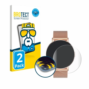 Parte frontale di una confezione del prodotto con il logo del marchio BROTECT. Accanto è raffigurato il dispositivo Levowatch 