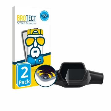 Parte frontale di una confezione del prodotto con il logo del marchio BROTECT. Accanto è raffigurato il dispositivo Segway Nin