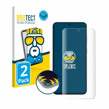 Parte frontale di una confezione del prodotto con il logo del marchio BROTECT. Accanto è raffigurato il dispositivo Samsung Ga