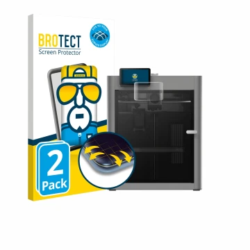 Parte frontale di una confezione del prodotto con il logo del marchio BROTECT. Accanto è raffigurato il dispositivo Bambu Lab 