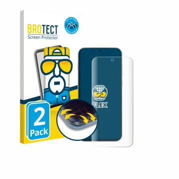 Parte frontale di una confezione del prodotto con il logo del marchio BROTECT. Accanto è raffigurato il dispositivo OnePlus 15