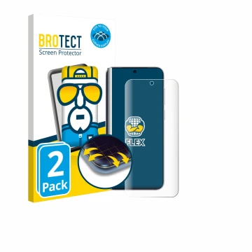 Parte frontale di una confezione del prodotto con il logo del marchio BROTECT. Accanto è raffigurato il dispositivo Vivo X300 