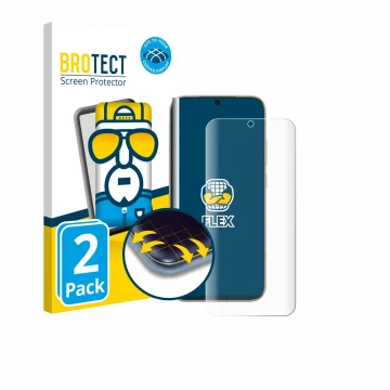 Parte frontale di una confezione del prodotto con il logo del marchio BROTECT. Accanto è raffigurato il dispositivo Honor Magi