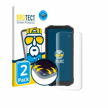 Parte frontale di una confezione del prodotto con il logo del marchio BROTECT. Accanto è raffigurato il dispositivo Cubot King