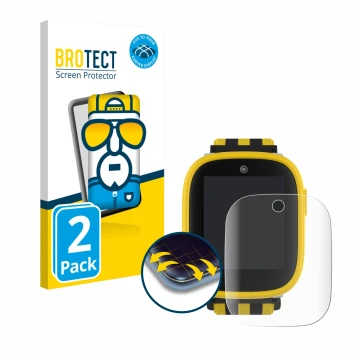 Parte frontale di una confezione del prodotto con il logo del marchio BROTECT. Accanto è raffigurato il dispositivo Xplora X6 