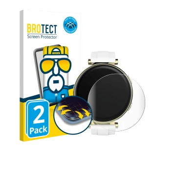 Parte frontale di una confezione del prodotto con il logo del marchio BROTECT. Accanto è raffigurato il dispositivo Hama Smart