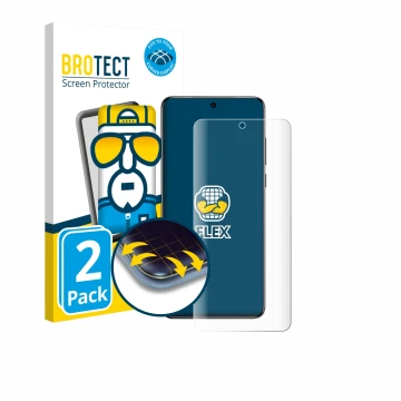 Parte frontale di una confezione del prodotto con il logo del marchio BROTECT. Accanto è raffigurato il dispositivo Vivo X200 
