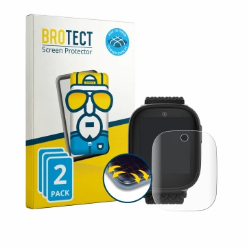 Parte frontale di una confezione del prodotto con il logo del marchio BROTECT. Accanto è raffigurato il dispositivo Xplora X6 