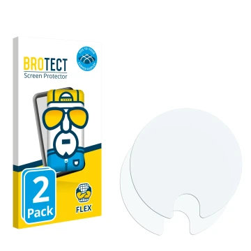 Parte frontale di una confezione del prodotto con il logo del marchio BROTECT. Accanto si trova la protezione per lo schermo c