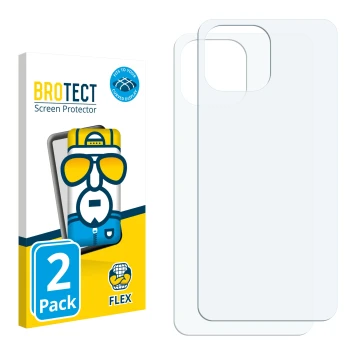 Parte frontale di una confezione del prodotto con il logo del marchio BROTECT. Accanto si trova la protezione per lo schermo c