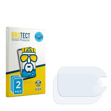 Parte frontale di una confezione del prodotto con il logo del marchio BROTECT. Accanto si trova la protezione per lo schermo c