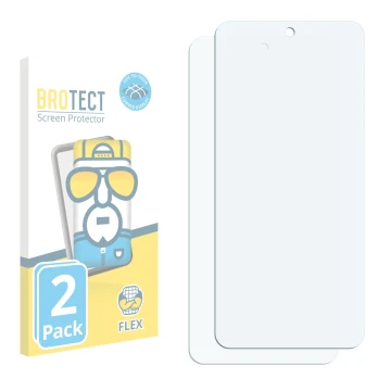 Parte frontale di una confezione del prodotto con il logo del marchio BROTECT. Accanto si trova la protezione per lo schermo c
