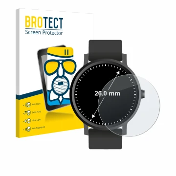 Parte frontale di una confezione del prodotto con il logo del marchio BROTECT. Accanto è raffigurato il dispositivo Orologi (C
