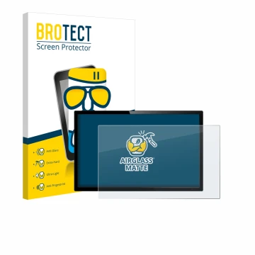 Parte frontale di una confezione del prodotto con il logo del marchio BROTECT. Accanto è raffigurato il dispositivo con la rel