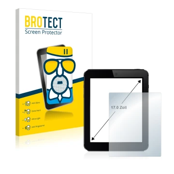 Parte frontale di una confezione del prodotto con il logo del marchio BROTECT. Accanto è raffigurato il dispositivo con la rel