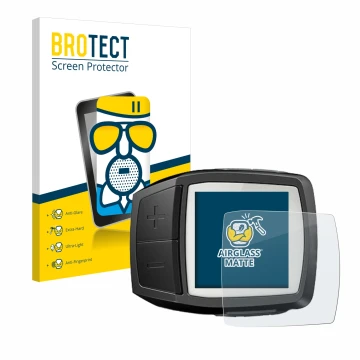 Parte frontale di una confezione del prodotto con il logo del marchio BROTECT. Accanto è raffigurato il dispositivo Bosch Puri