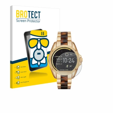 Parte frontale di una confezione del prodotto con il logo del marchio BROTECT. Accanto è raffigurato il dispositivo Michael Ko