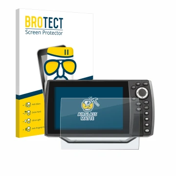 Parte frontale di una confezione del prodotto con il logo del marchio BROTECT. Accanto è raffigurato il dispositivo Humminbird