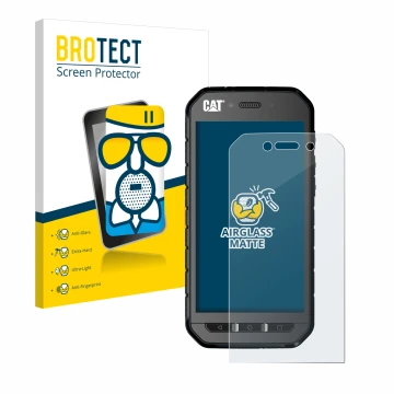 Parte frontale di una confezione del prodotto con il logo del marchio BROTECT. Accanto è raffigurato il dispositivo Caterpilla