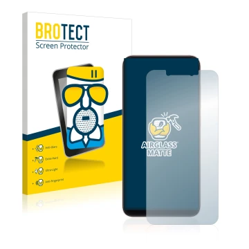 Parte frontale di una confezione del prodotto con il logo del marchio BROTECT. Accanto è raffigurato il dispositivo Xiaomi Mi 