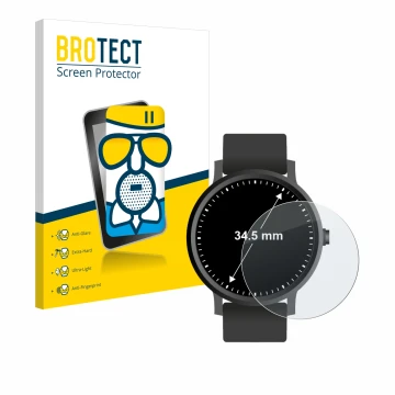 Parte frontale di una confezione del prodotto con il logo del marchio BROTECT. Accanto è raffigurato il dispositivo Orologi (C