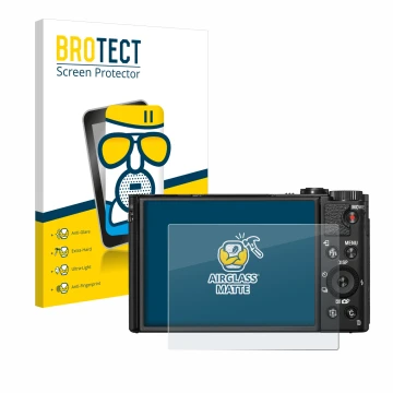 Parte frontale di una confezione del prodotto con il logo del marchio BROTECT. Accanto è raffigurato il dispositivo Sony Cyber