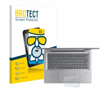 Parte frontale di una confezione del prodotto con il logo del marchio BROTECT. Accanto è raffigurato il dispositivo Lenovo Ide