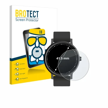 Parte frontale di una confezione del prodotto con il logo del marchio BROTECT. Accanto è raffigurato il dispositivo Orologi (C