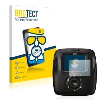 Parte frontale di una confezione del prodotto con il logo del marchio BROTECT. Accanto è raffigurato il dispositivo Fujifilm I
