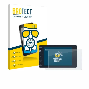 Parte frontale di una confezione del prodotto con il logo del marchio BROTECT. Accanto è raffigurato il dispositivo SmallHD 70