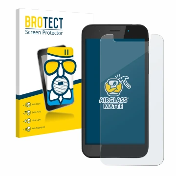 Parte frontale di una confezione del prodotto con il logo del marchio BROTECT. Accanto è raffigurato il dispositivo Shiftphone